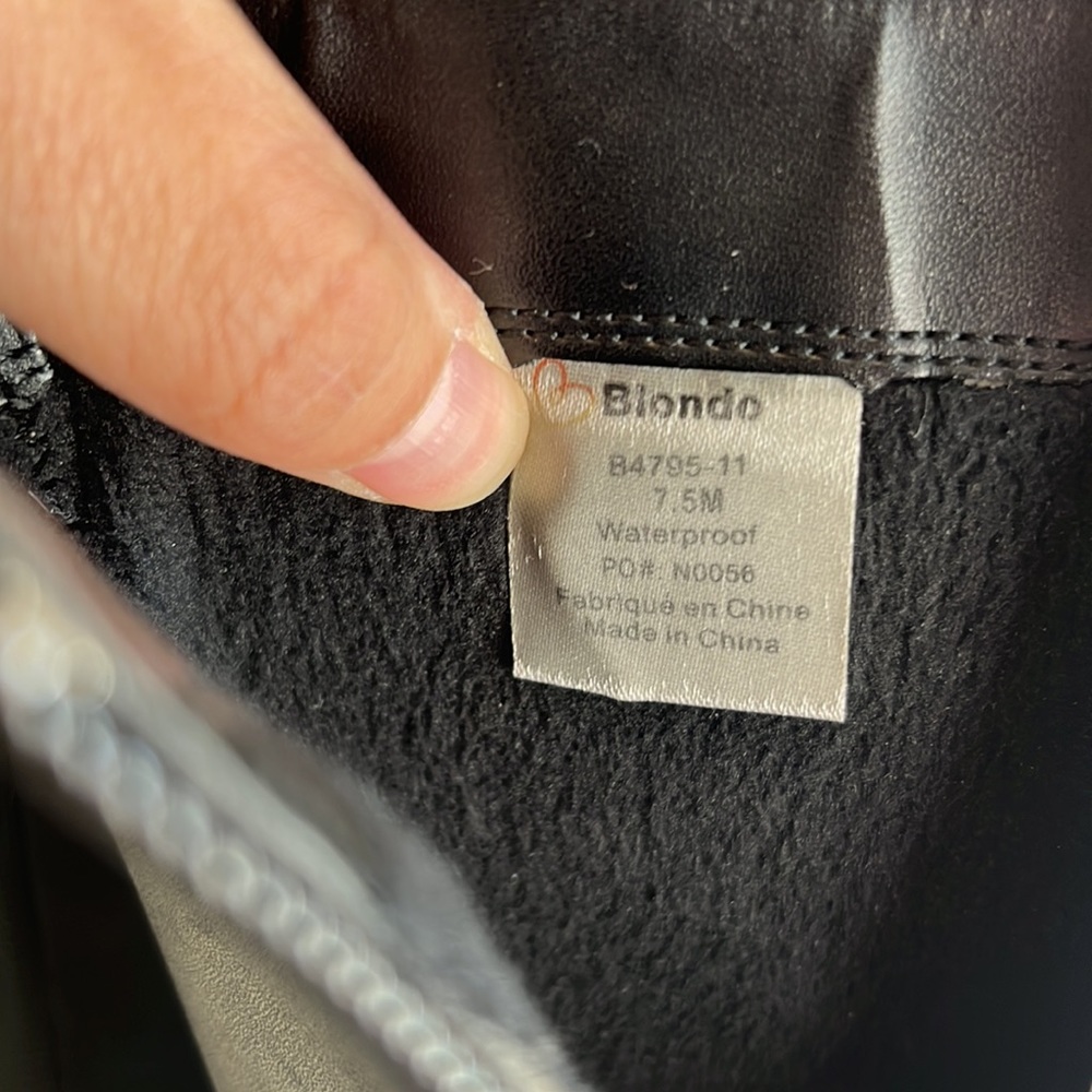 Blondo Evie Black Leather Riding Boots Size 7.5 - Picture 12 of 15